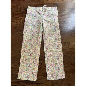 Mahogany women’s pj pajama pants Sz. M 100% cotton floral India NWOT